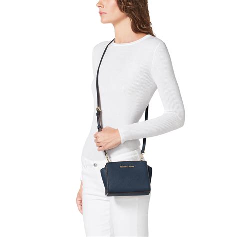 sac selma michael kors bleu|Michael Kors selma crossbody bag.